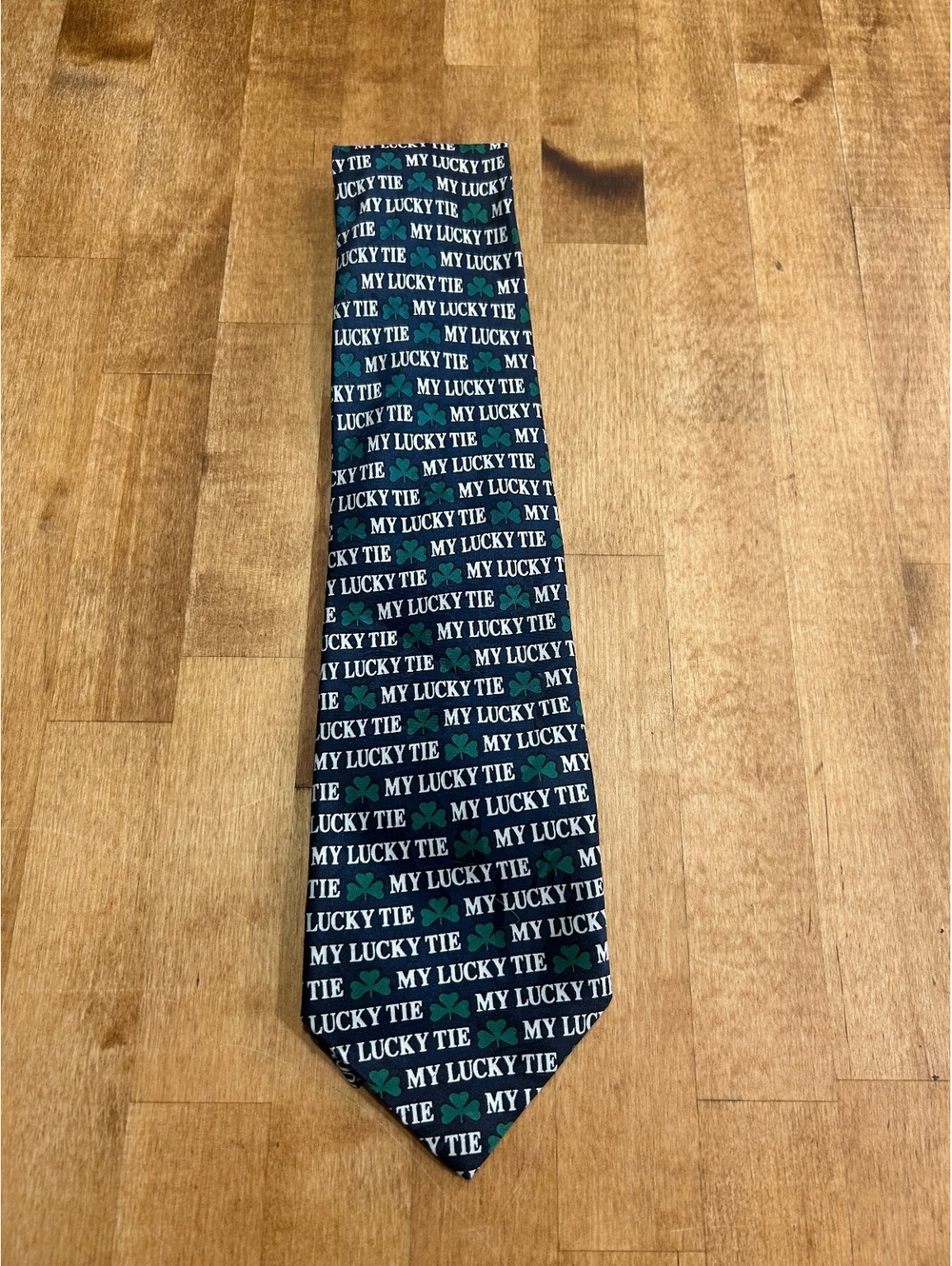 Addiction Irish shamrock 'My Lucky Tie' Polyester Neck Tie with Shamrock Print